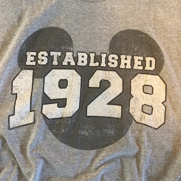 Grey Mickey Mouse 1928 tshirt - Picture 2 of 4